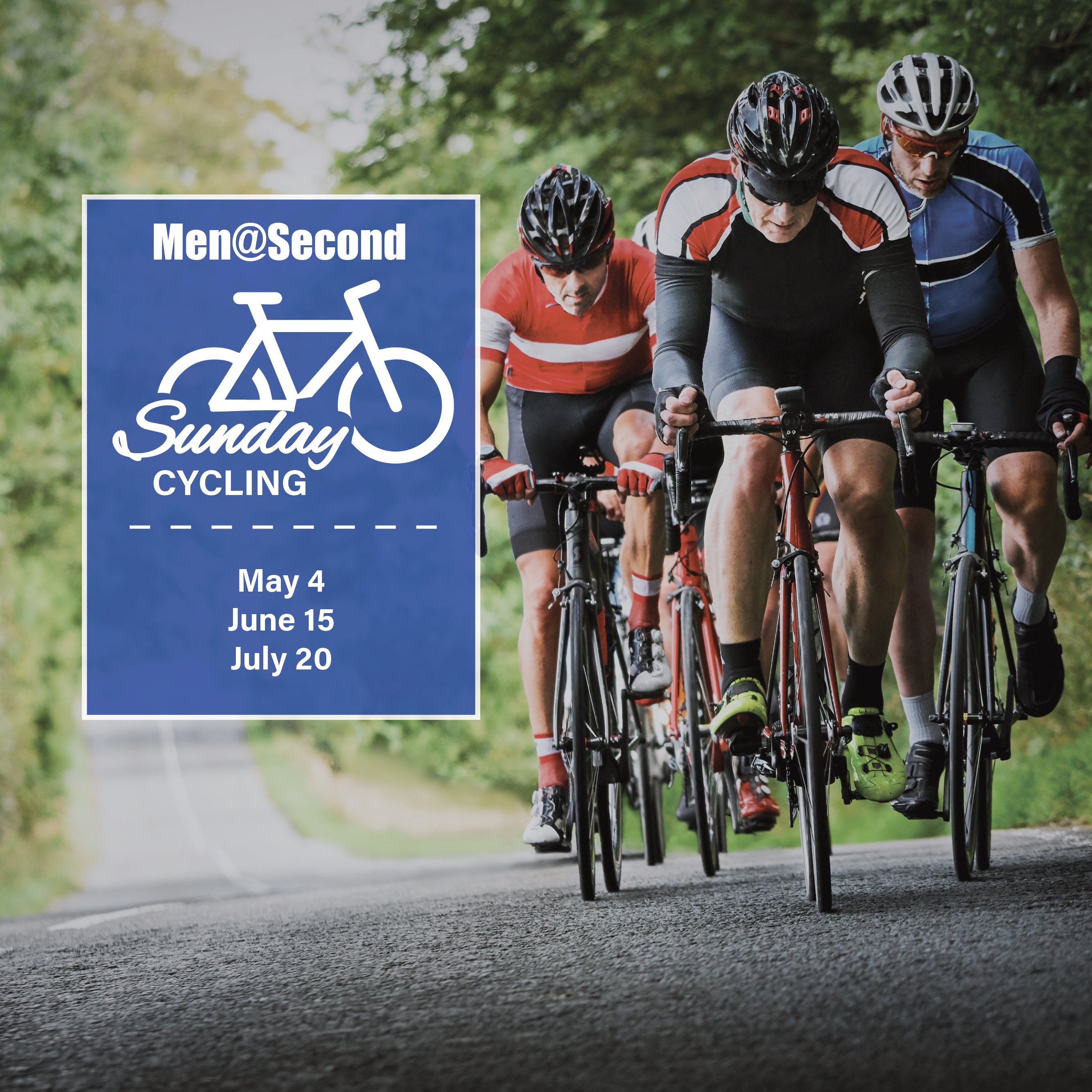 Men at Second Sunday Cycling
Next Date: May 4, 4 PM
Bring your bike to Danny Boy Beer Works in the Village of West Clay for a fun Sunday ride.
